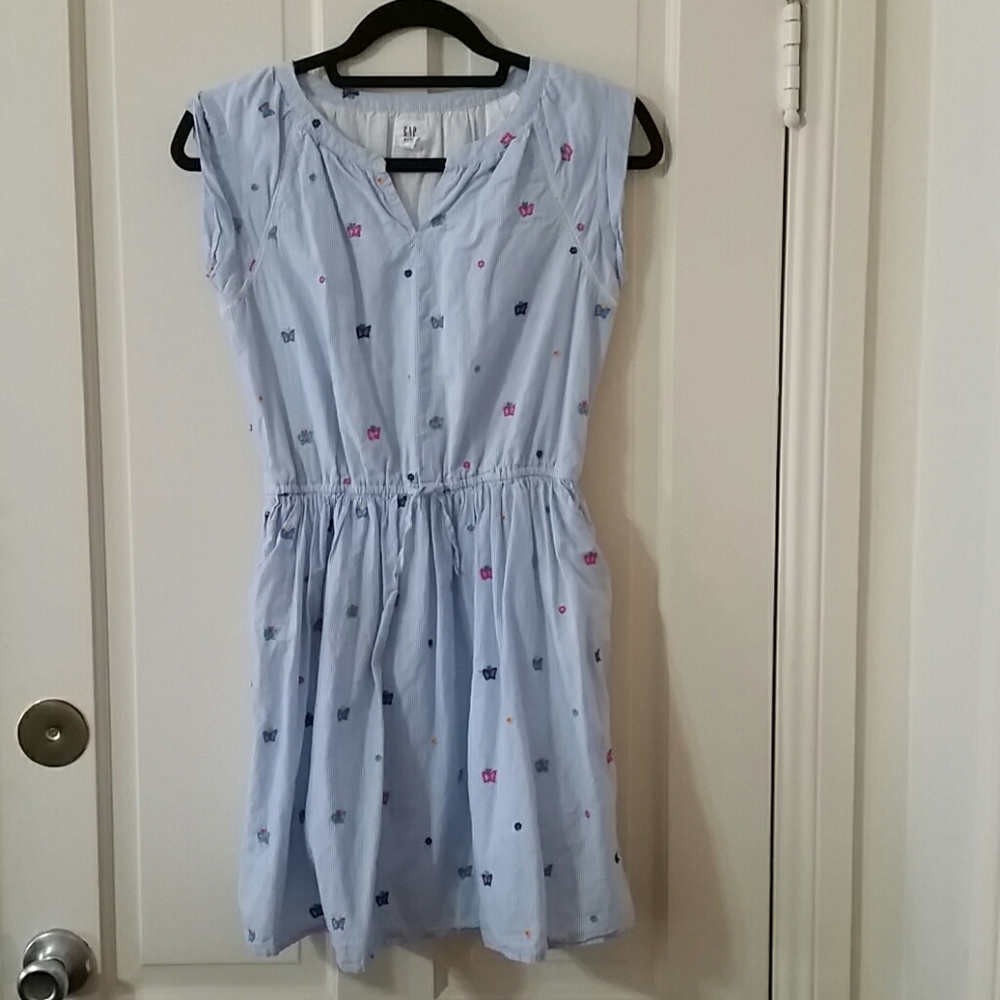 Girl's  GAP 'butterflies' Dress. Size xxl 14-16.